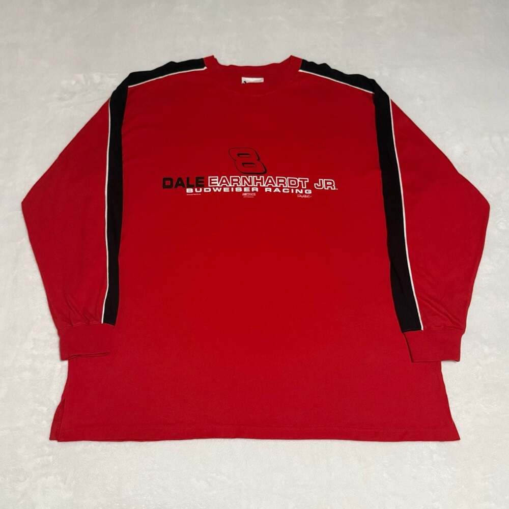 Chase Authentics Dale Earnhardt Jr #8 Budweiser Racing Long Sleeve T-Shirt 2XL